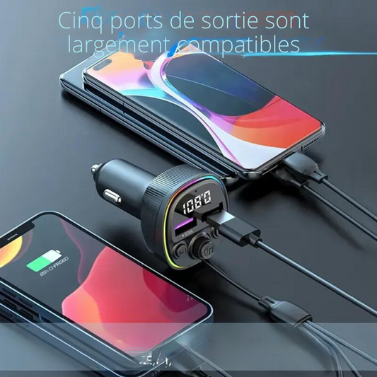 Connecteur Multimédia avec 3 câbles de charge rapide